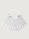 Wicker Wings Fan In White