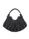 Wicker Wings Women's Mini Fan Bag In Black In Black