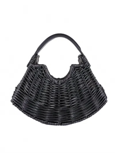 Wicker Wings Women's Mini Fan Bag In Black