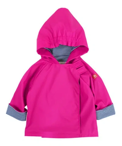 Widgeon Babies'  Comfortable Hooded Favorite Rain Jacket In Pink