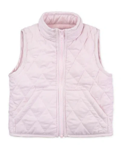 Widgeon Kids'  Faux Fur Lined Classic Quilted Barn Vest In Brown