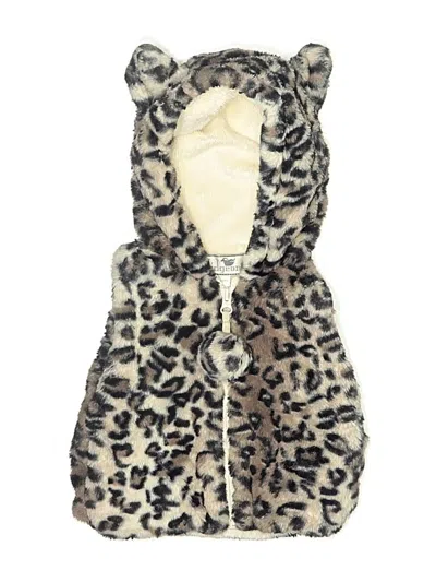 Pre-owned Widgeon Kids' Faux Fur Vest In Gold