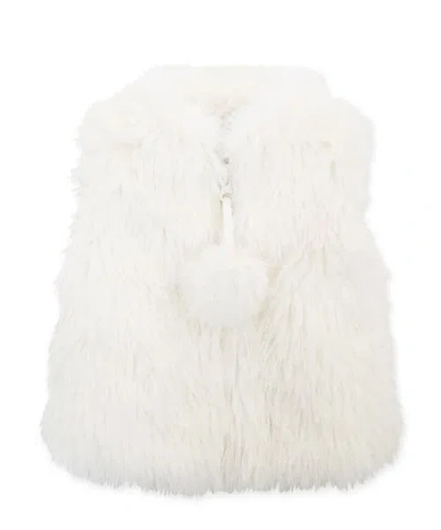 Widgeon Faux Fur Zip Front Vest In White
