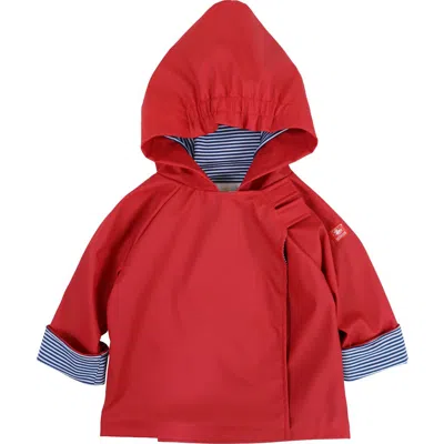 Widgeon Kids'  Favorite Hooded Raincoat In Lollipop Red