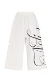 Wiederhoeft Embroidered Cotton Boxing Pants In Ivory