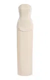 Wiederhoeft Embroidered Julie Gown In White