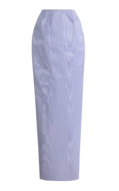 Wiederhoeft Exclusive Moire Maxi Skirt In Purple