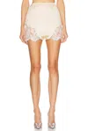 Wiederhoeft Lace Applique Mini Skirt