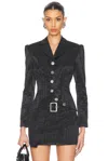 Wiederhoeft Moire Jacket In Black