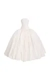 Wiederhoeft Norma Silk Taffeta Gown In White