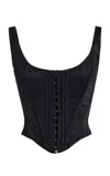 Wiederhoeft Venus Hook-and-eye Corset In Black