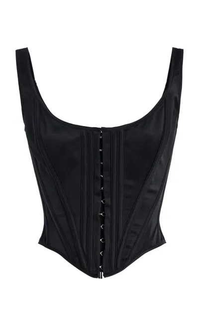 Wiederhoeft Venus Hook-and-eye Corset In Black