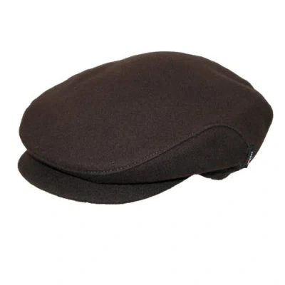 Wigens Christor (carl) Wool Ivy Cap With Earflaps In Brown
