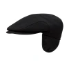 Wigens Classic Ivy Melton With Earflaps In Black