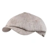 Wigens Linen Herringbone Newsboy Cap