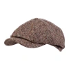 Wigens Magee Classic Donegal Newsboy Cap In Camel