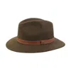Wigens Formal Wool Bosco Fedora Hat In Green