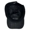 Wigens Men's Check Baseball Classic Cap In Charcoal