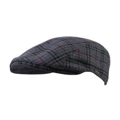 Wigens Tartan Plaid Modern Ivy Cap In Black