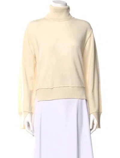Pre-owned Wiggy Kit Cashmere Turtleneck Sweater In Neutral