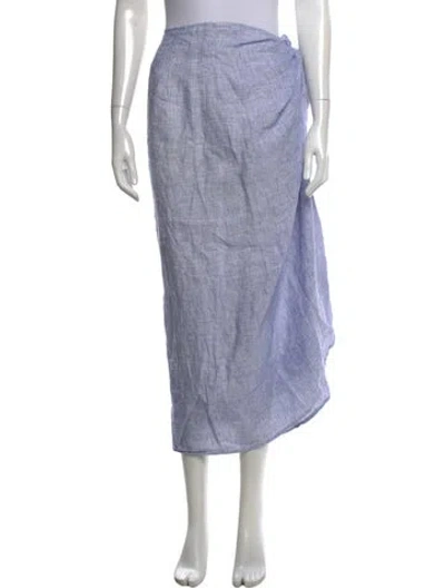 Pre-owned Wiggy Kit Long Skirt In Blue