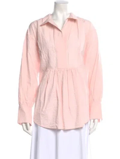 Pre-owned Wiggy Kit Long Sleeve Blouse In Pink
