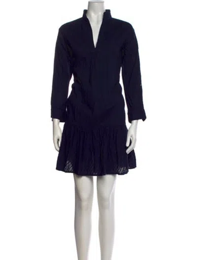 Pre-owned Wiggy Kit Mini Dress In Blue