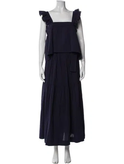 Pre-owned Wiggy Kit Skirt Set In Blue