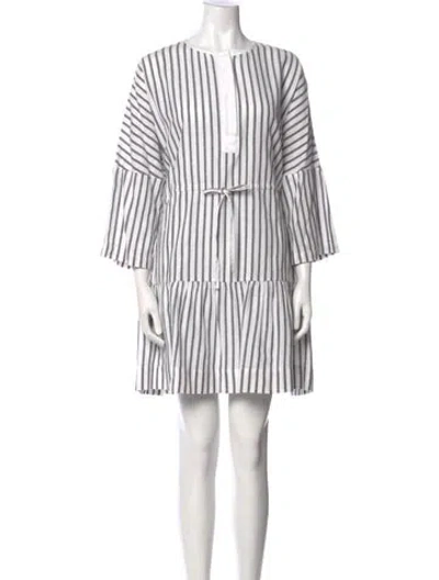 Pre-owned Wiggy Kit Striped Mini Dress In Multi