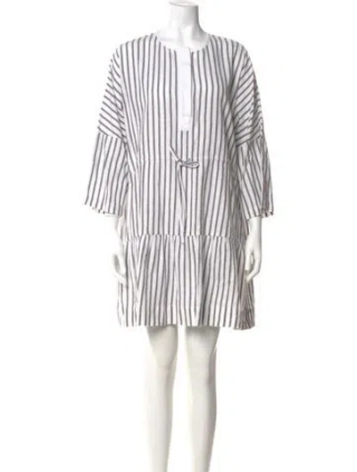 Pre-owned Wiggy Kit Striped Mini Dress In Multi