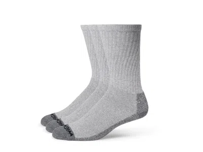 Wigwam At Work Crew 3-pack Men's Crew Cut Socks Shoes Grey: Xl (men's Shoe 12-15) In Gray