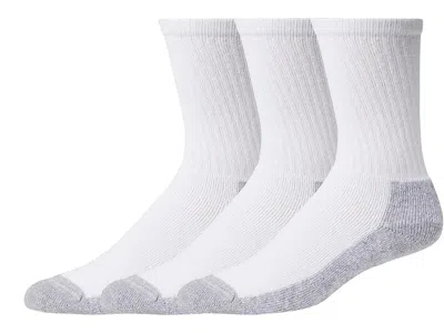 Wigwam At Work Crew 3-pack Men's Crew Cut Socks Shoes White/sweatshirt Grey: Xl (men's Shoe 12-15)