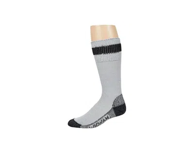 Wigwam Diabetic Thermal Crew Cut Socks Shoes Grey/black: Xl (us Men's Shoe 12-15) In Gray