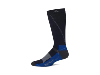 Wigwam Merino Trek Hiker Crew Cut Socks Shoes Navy: Md (us Men's Shoe 5-9.5 - Women's Shoe 6-10) In Blue
