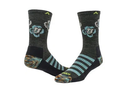 Wigwam Rose Valley Mid-crew Women's Quarter Length Socks Shoes Charcoal: Lg (women's Shoe 10-13) In Multi