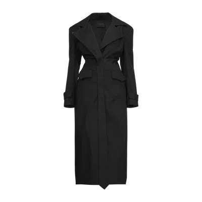 Wiktoria Frankowska Rue Recycled Pl Coat In Black