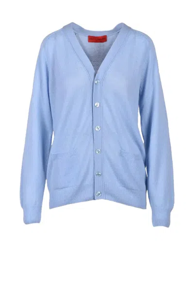 Wild Cashmere 100% Cashmere Cardigan - Light Blue