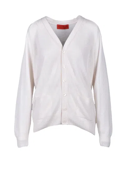 Wild Cashmere 100% Cashmere Cardigan - White
