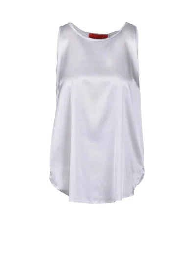 Wild Cashmere Cashmere Silk Blend Sleeveless Top With Flared Hem In Multi