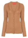 Wild Cashmere Cloe Cardigan In Brown