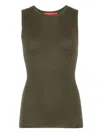 Wild Cashmere Cora Tank Top In Green