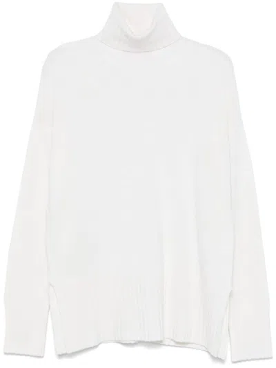 Wild Cashmere Katie Belted Sweater In Multi