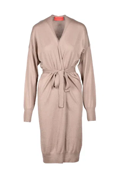 Wild Cashmere Long Cardigan Silk Cashmere - Taupe In Neutral