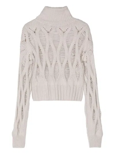 WILD CASHMERE LYLA SWEATER IN PERFORATED CASHMERE