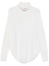 Wild Cashmere Rose Wool Sweater In White
