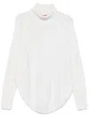 Wild Cashmere Rose Wool Sweater In White