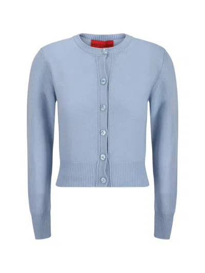 Wild Cashmere Sandra Cardigan In Light Blue