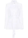 Wild Cashmere Janet Cotton Shirt In White