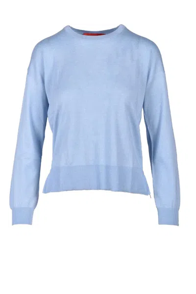 Wild Cashmere Silk And Cashmere Sweater - Light Blue