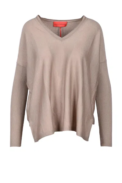 Wild Cashmere Silk And Cashmere Sweater - Taupe In Pink
